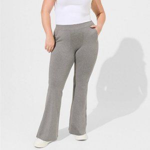Torrid gray flare legging, never worn with tags size 2